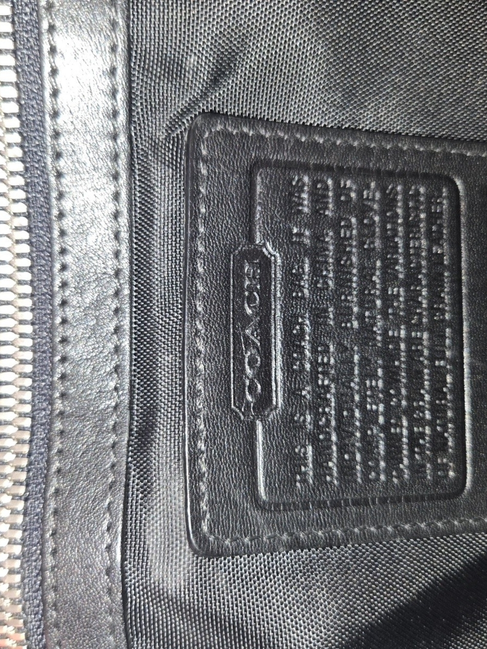 Vtg Coach Logan Leather Commuter Messenger Bag Briefcase Black 5238 Y2k Soho - Picture 14 of 14